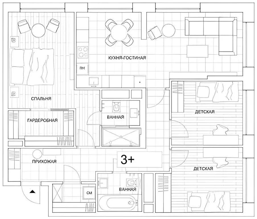 3-к кв. Москва Береговой проезд, 3 (97.5 м) - Фото 1