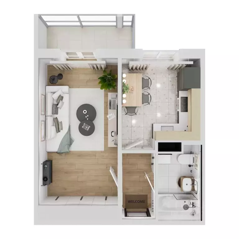 1-к кв. Свердловская область, Каменск-Уральский Октябрьский мкр,  ... - Фото 1