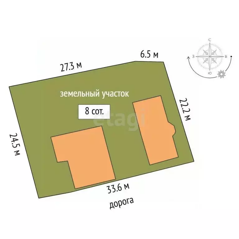 Дом в Тюменская область, Тюмень ДОК мкр, ул. Набережная (119 м) - Фото 1