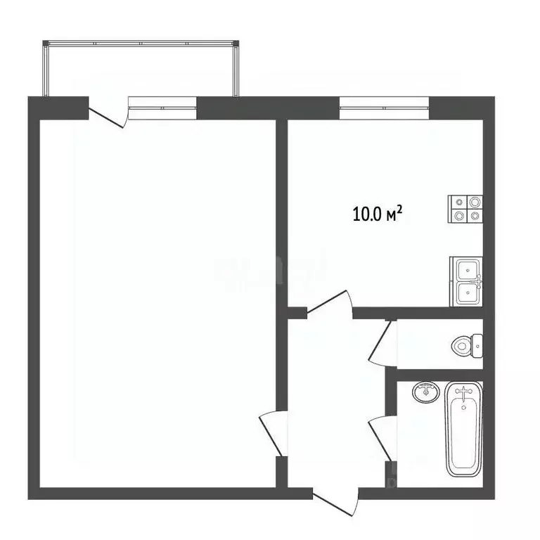 1-к кв. Московская область, Ленинский городской округ, Дрожжино пгт ш. ... - Фото 1