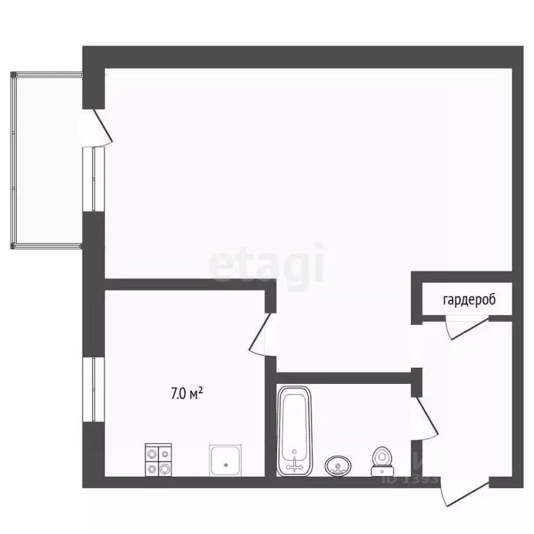 1-к кв. Свердловская область, Тавда ул. Карла Маркса, 1Б (28.4 м) - Фото 2