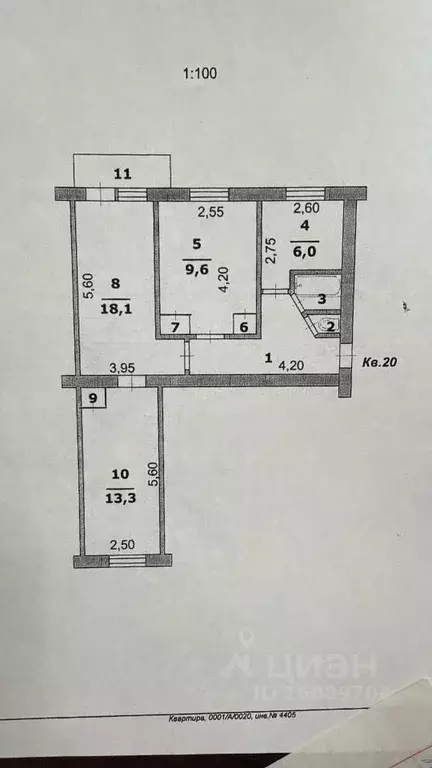3-к кв. Белгородская область, Белгород ул. Белгородского полка, 33 ... - Фото 2