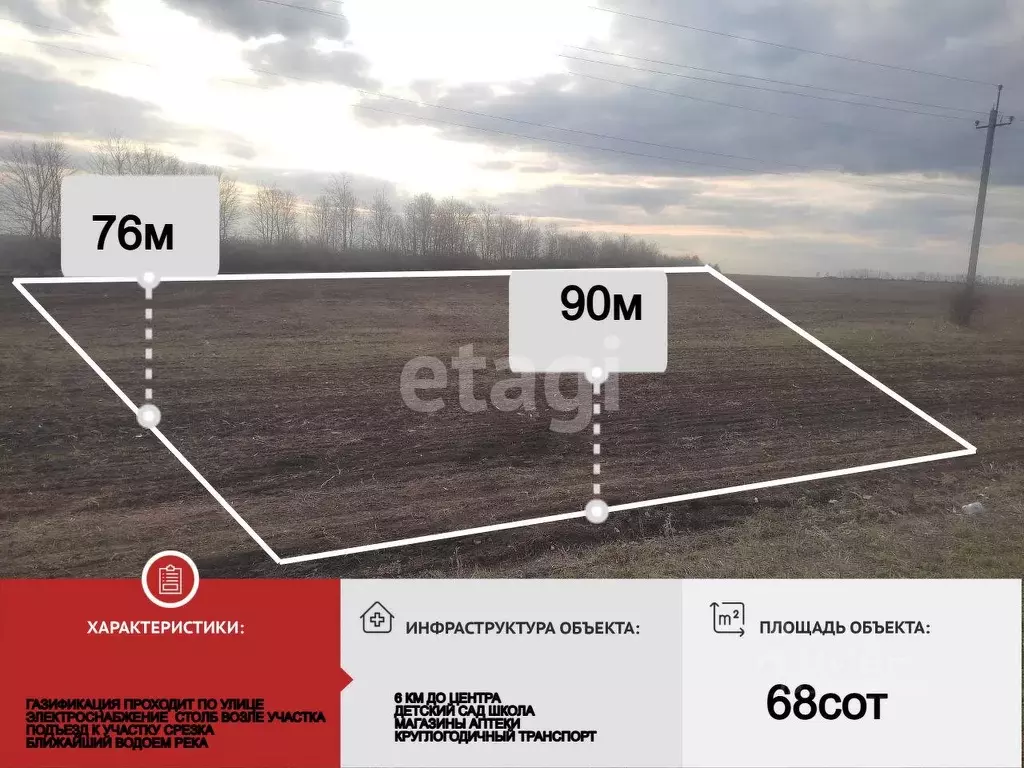 Участок в Белгородская область, Красногвардейский район, Новохуторное ... - Фото 1