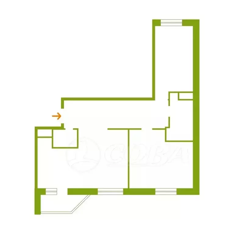 2-комнатная квартира: Тюмень, улица Тимофея Чаркова, 81к2 (75 м) - Фото 2