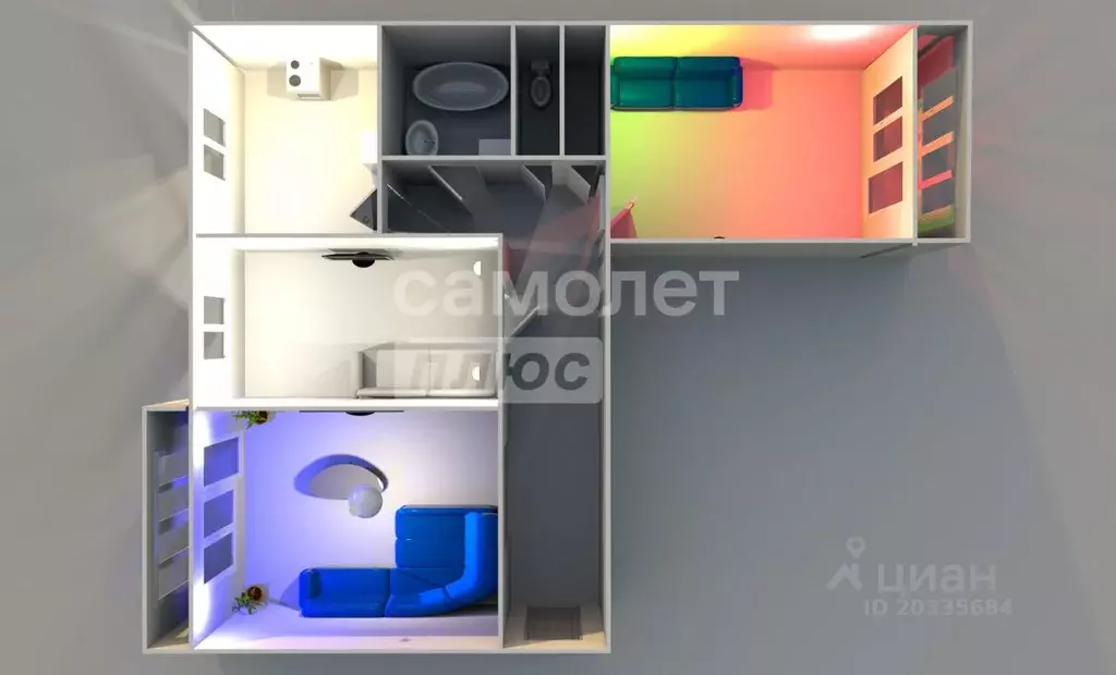 3-к кв. Пензенская область, Пенза ул. Кижеватова, 6 (71.0 м) - Фото 2