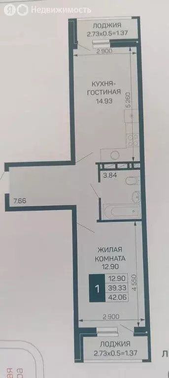 1-комнатная квартира: Краснодар, Скандинавская улица, 1к13 (45 м) - Фото 0