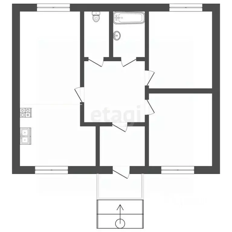 Таунхаус в Тюменская область, Тюменский район, д. Ушакова проезд ... - Фото 2