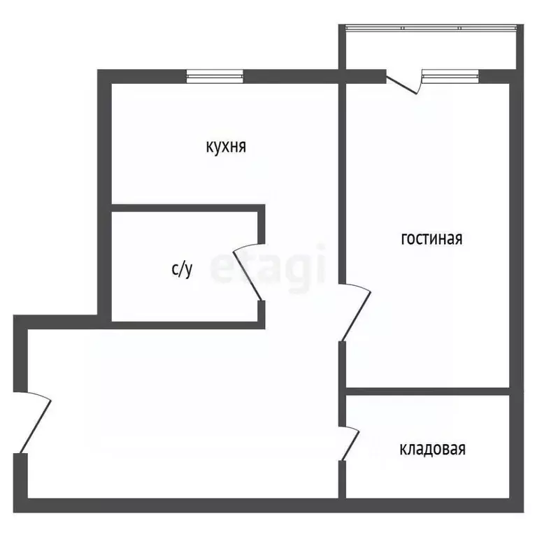 1-к кв. Челябинская область, Пласт ул. Строителей, 2 (28.9 м) - Фото 2
