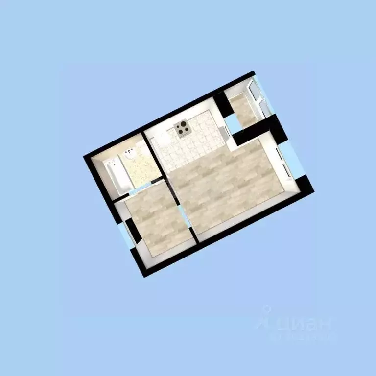 Студия Башкортостан, Уфа Кустарная ул., 19 (28.0 м) - Фото 2