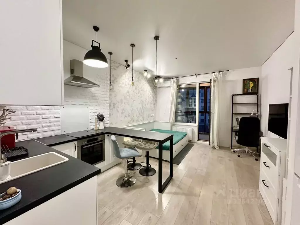 Студия Санкт-Петербург ул. Дыбенко, 8к3 (26.5 м) - Фото 1