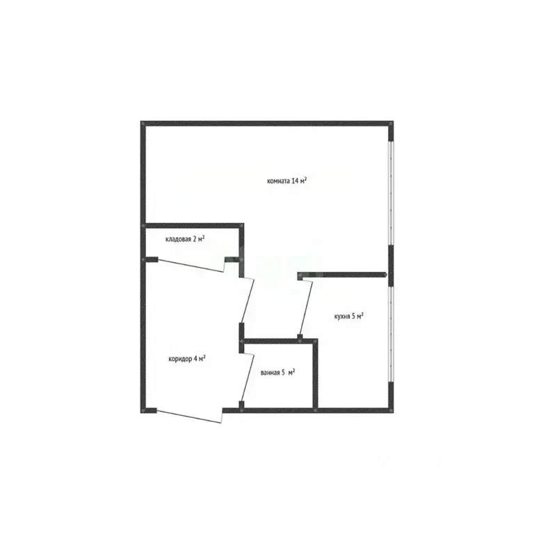 1-к кв. Адыгея, Майкоп Краснооктябрьская ул., 47 (30.2 м) - Фото 2