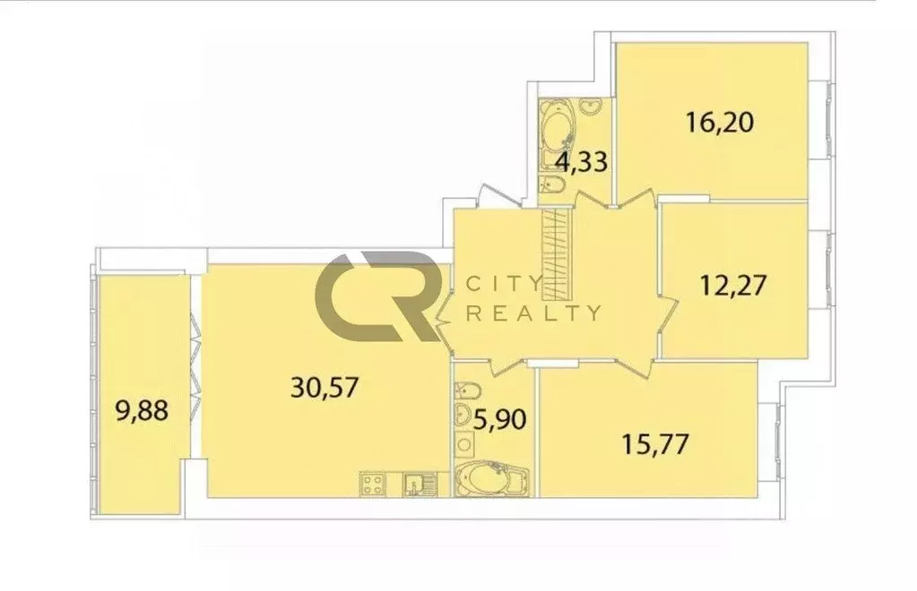 3-к кв. Санкт-Петербург Петровский просп., 5 (115.0 м) - Фото 2