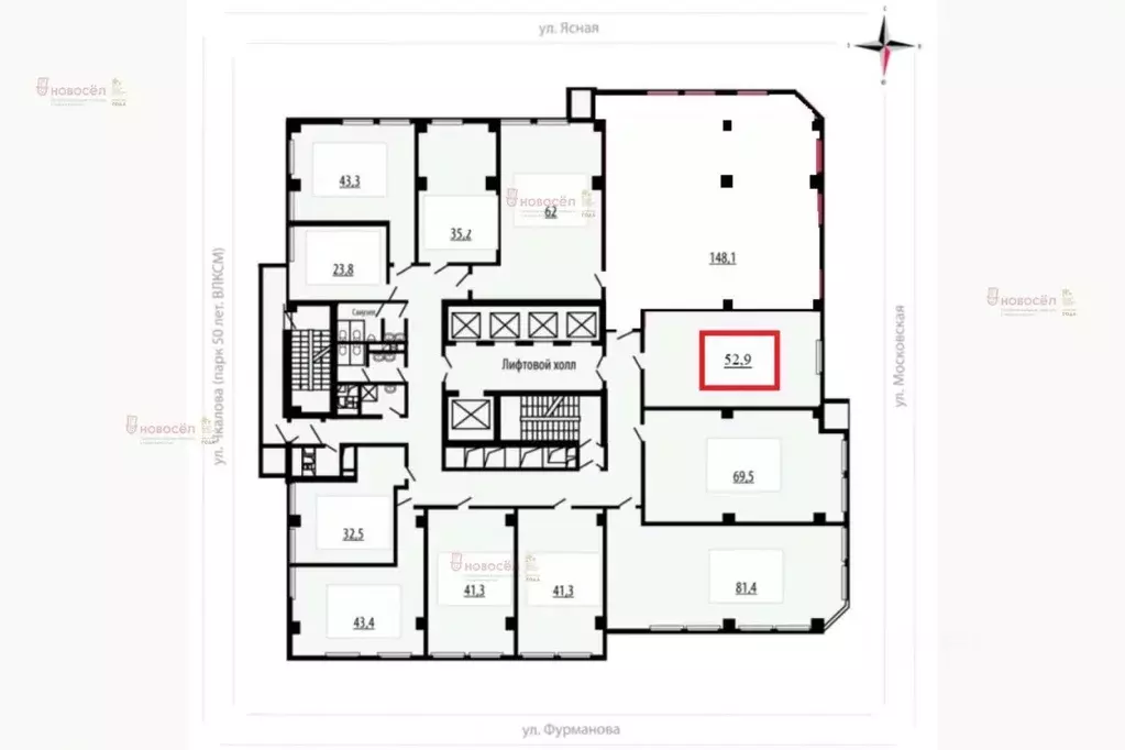 Офис в Свердловская область, Екатеринбург ул. Фурманова, 126 (53 м) - Фото 2