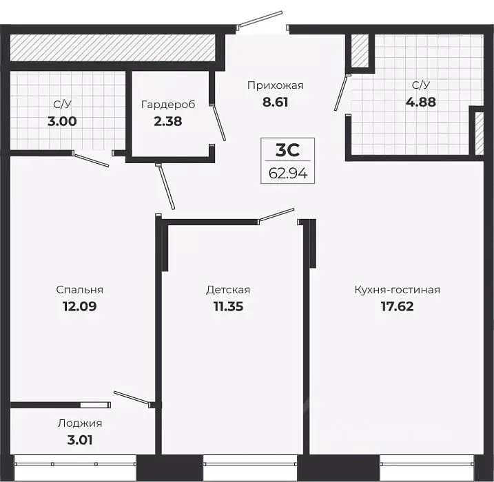 2-к кв. Новосибирская область, Новосибирск Лесоперевалка мкр, Ясный ... - Фото 1