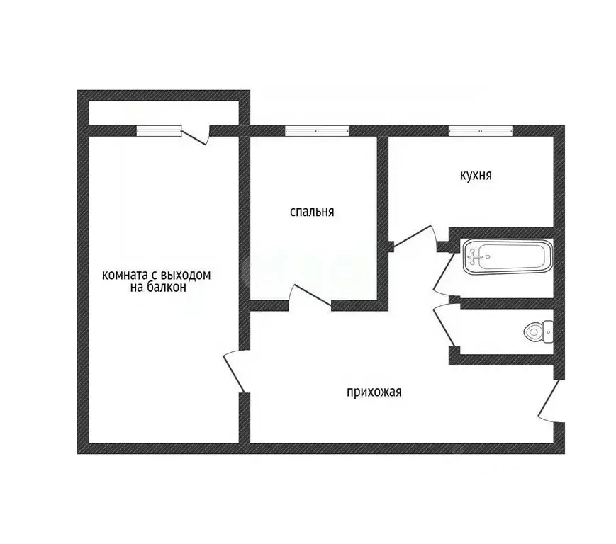 2-к кв. Смоленская область, Ярцево Солнечная ул., 3К1 (40.8 м) - Фото 1
