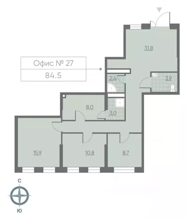 Помещение свободного назначения в Москва 2-й этап тер., Лучи жилой ... - Фото 1