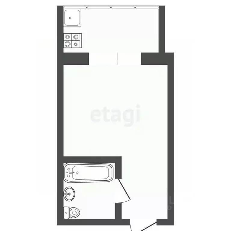 Студия Тюменская область, Тюмень ул. Республики, 239 (13.0 м) - Фото 2