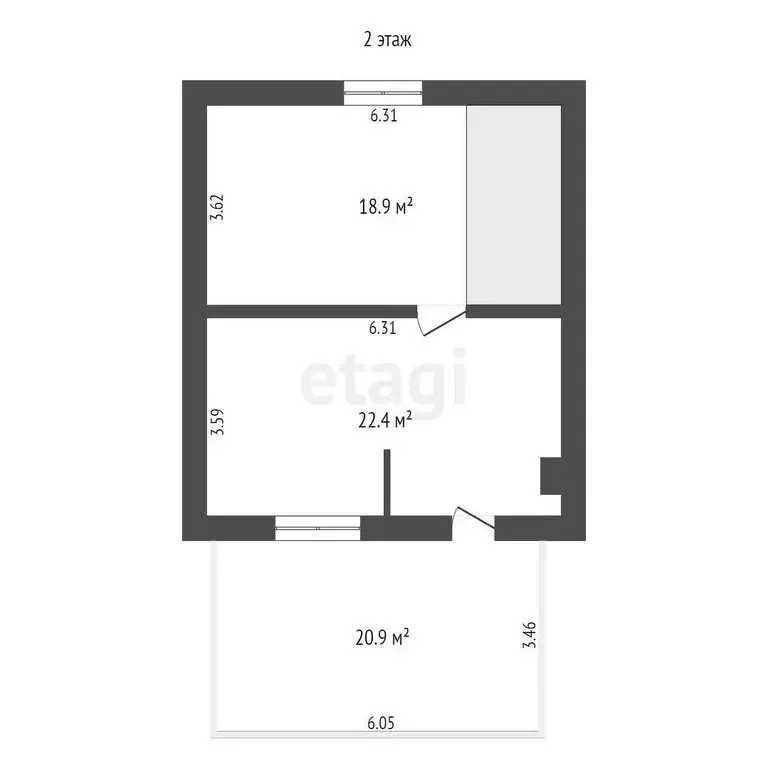 Дом в Калининград, СНТ Сад-3, Южная улица (130 м) - Фото 1