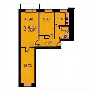 3-к кв. Москва Минусинская ул., 8 (59.04 м) - Фото 2
