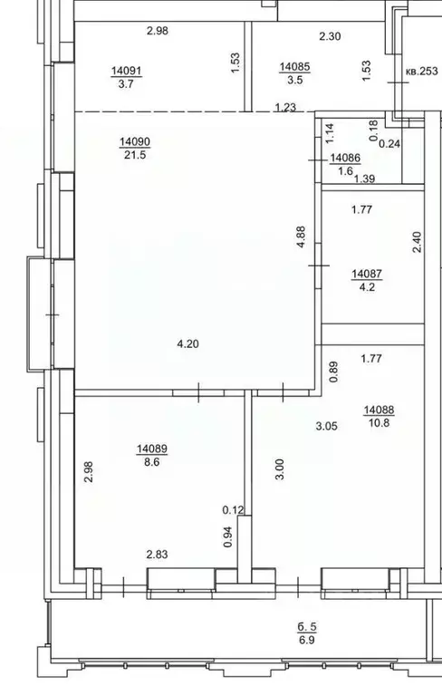 3-к кв. Новосибирская область, Новосибирск ул. Державина, 50 (60.6 м) - Фото 1