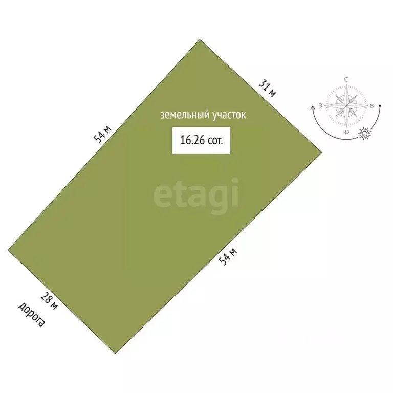 Участок в Тюменская область, Тюменский муниципальный округ, д. Елань, ... - Фото 2