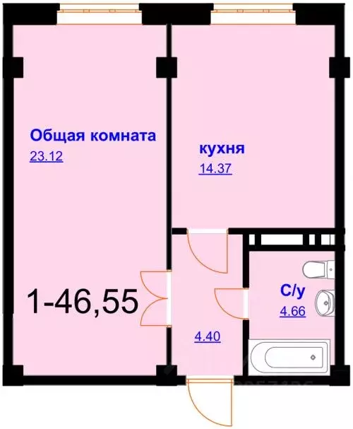 1-к кв. Дагестан, Махачкала ул. Шелковая, 12 (46.0 м) - Фото 0