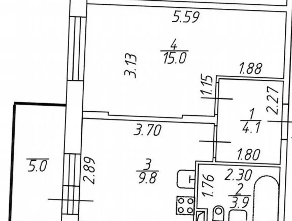 1-к кв. Санкт-Петербург Петергофское ш., 86к3 (32.8 м) - Фото 1