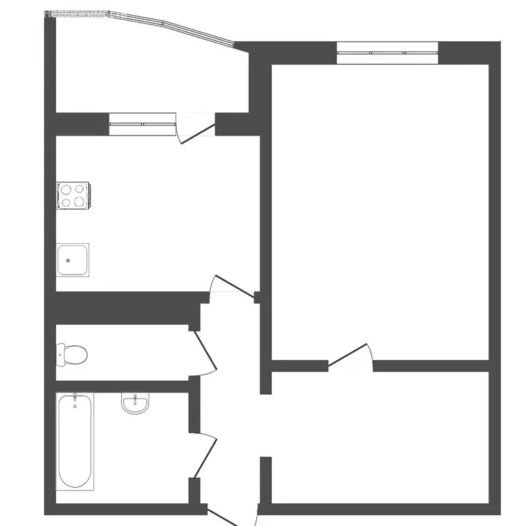 1-комнатная квартира: Тюмень, Широтная улица, 172к3 (43 м) - Фото 1