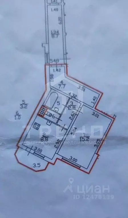1-к кв. Санкт-Петербург ул. Маршала Казакова, 50к1 (38.7 м) - Фото 1