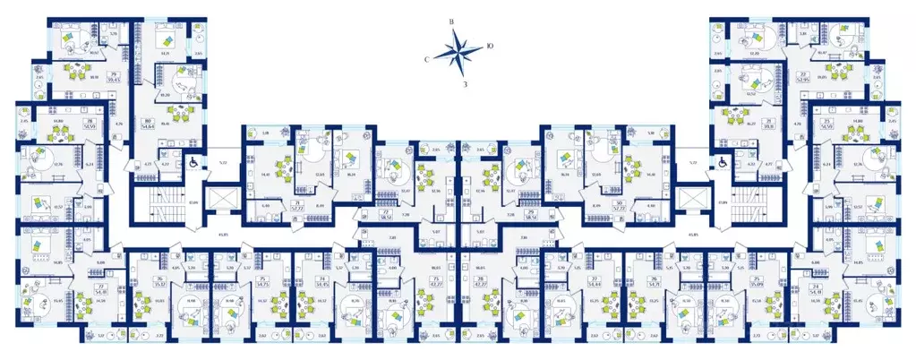 2-к кв. Калининградская область, Зеленоградск  (54.64 м) - Фото 2