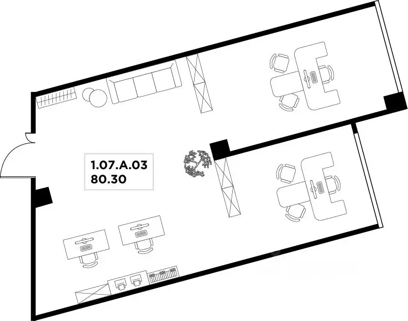 Офис в Москва ул. Маршала Прошлякова, 23 (80 м) - Фото 2