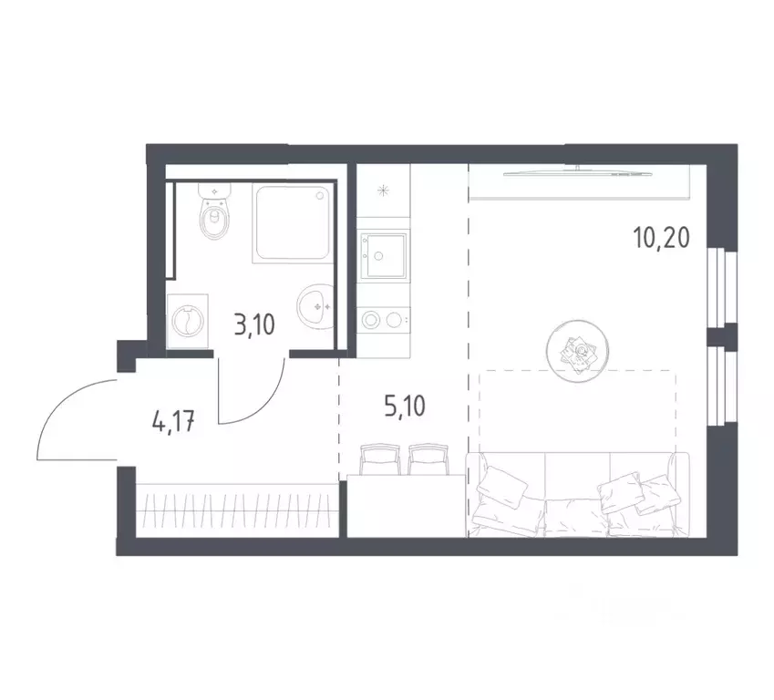 Студия Московская область, Ленинский городской округ, Мисайлово пгт, ... - Фото 1