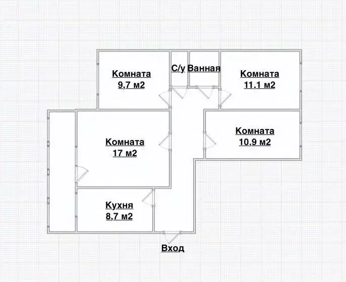 4-к кв. Самарская область, Самара Нагорная ул., 138а (76.0 м) - Фото 1