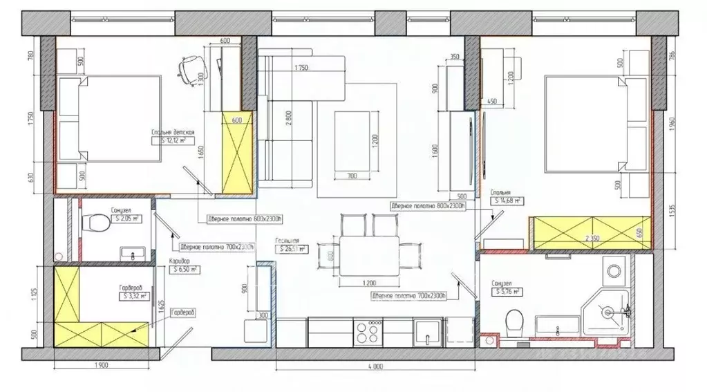 3-к кв. Москва Шмитовский проезд, 39к6 (72.0 м) - Фото 2