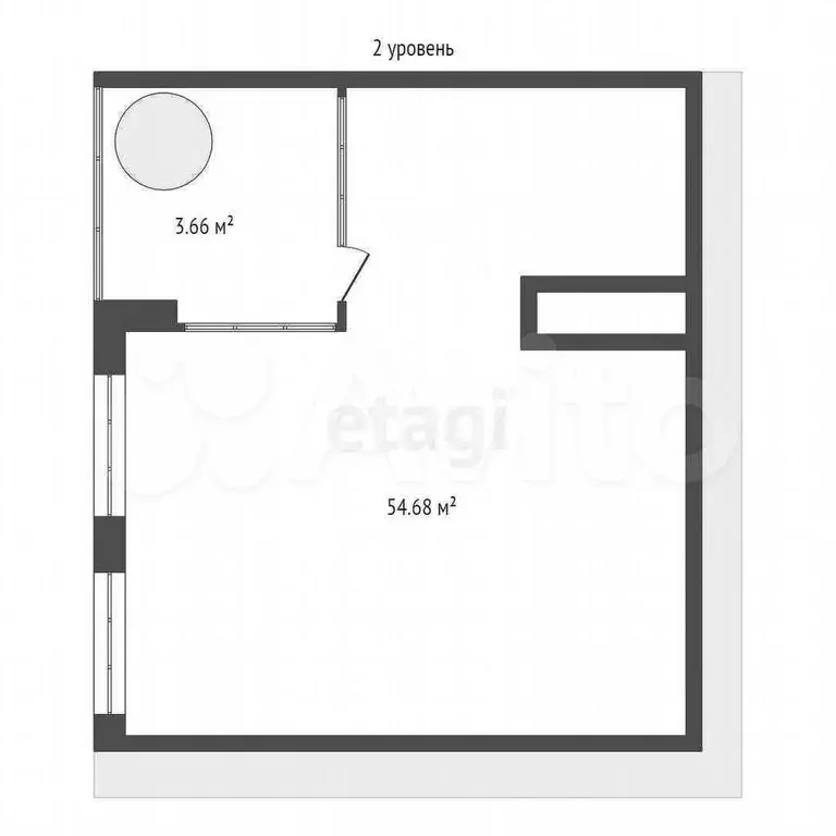 2-к. квартира, 58,1 м, 17/25 эт. - Фото 1