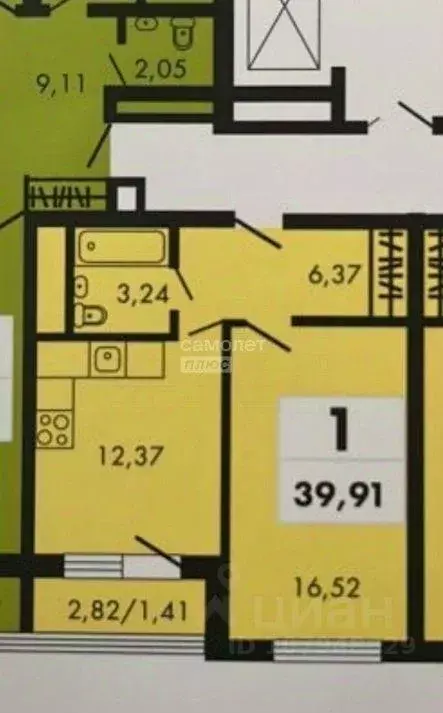 Квартира, 1 комната, 40 м - Фото 2