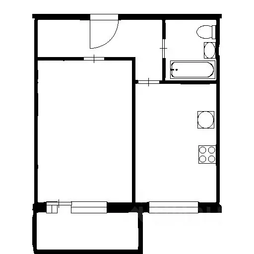 1-к кв. Санкт-Петербург пос. Металлострой, Полевая ул., 9 (35.8 м) - Фото 2