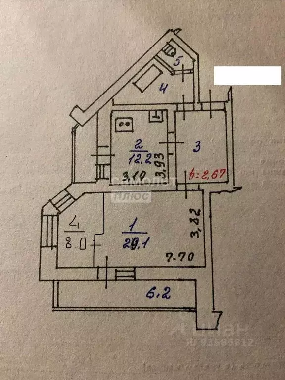 2-к кв. Курская область, Железногорск ул. Ленина, 60 (62.0 м) - Фото 1