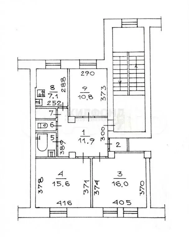 3-к. квартира, 68 м, 2/3 эт. - Фото 0