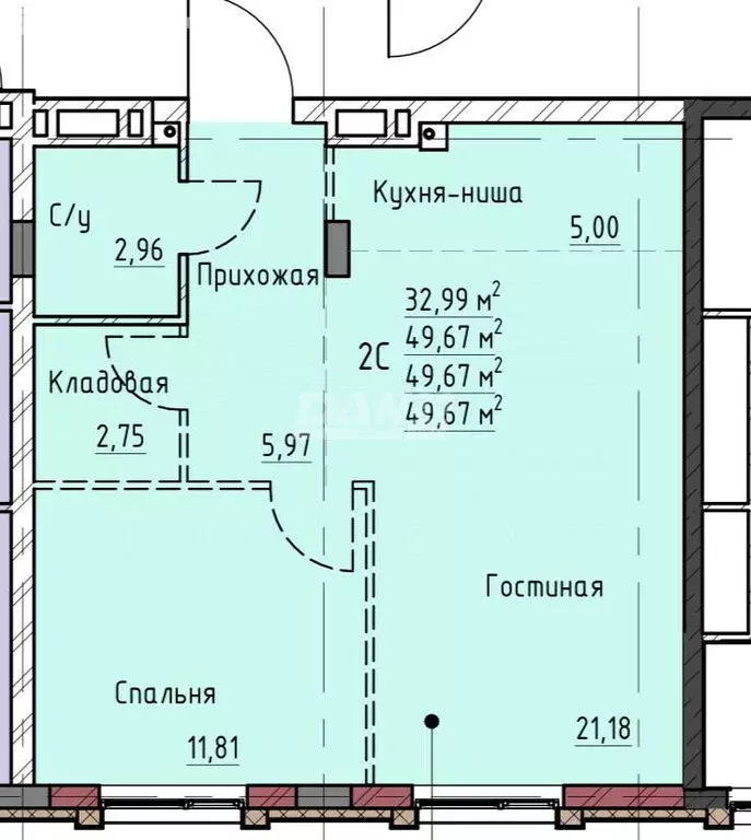 2-комнатная квартира: Челябинск, улица Труда, 187 (49.67 м) - Фото 0