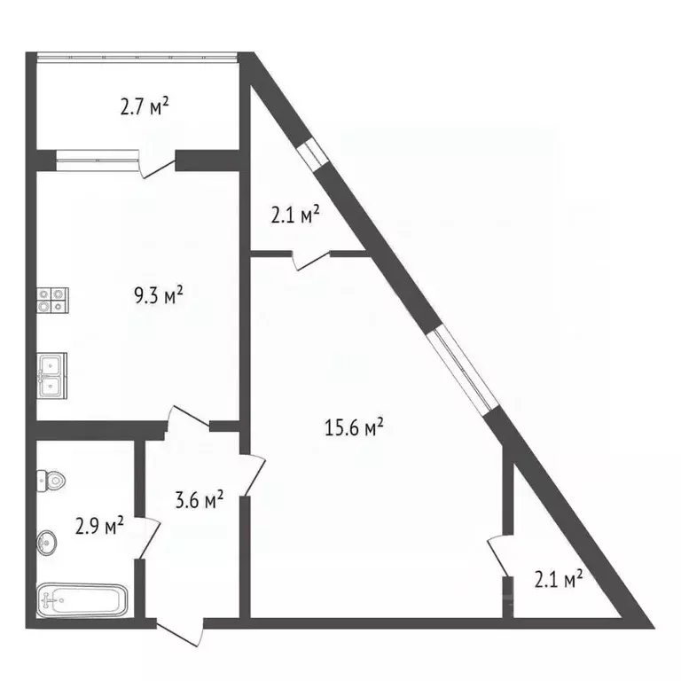 1-к кв. Краснодарский край, Анапа Парковая ул., 60к6 (37.1 м) - Фото 2