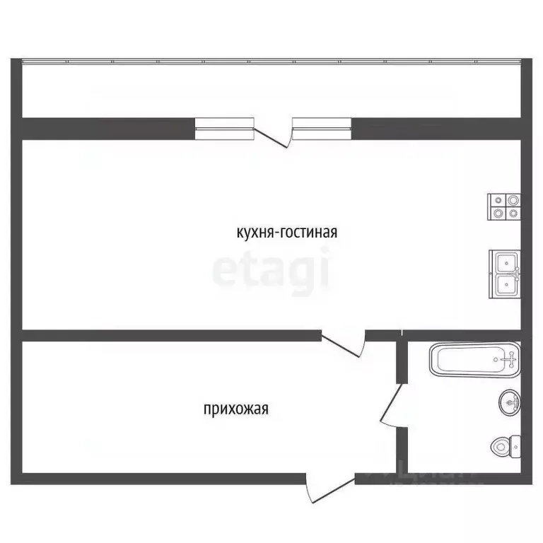 2-к кв. Пермский край, Пермь Хабаровская ул., 64 (47.9 м) - Фото 1