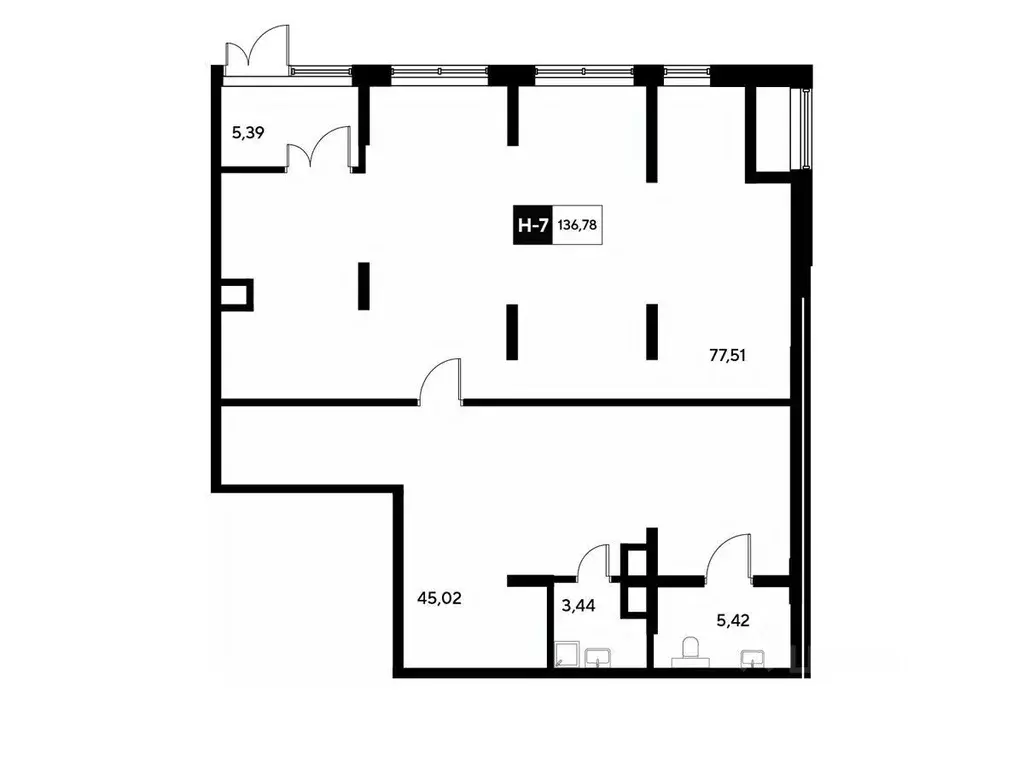 Помещение свободного назначения в Московская область, Реутов 3-й мкр, ... - Фото 1