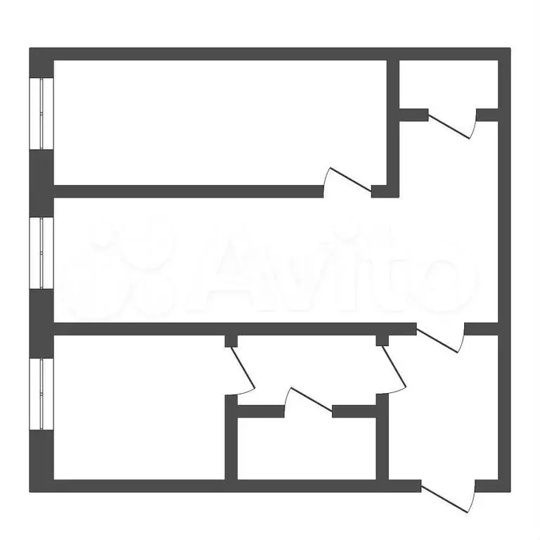 3-к. квартира, 54,2 м, 1/4 эт. - Фото 0