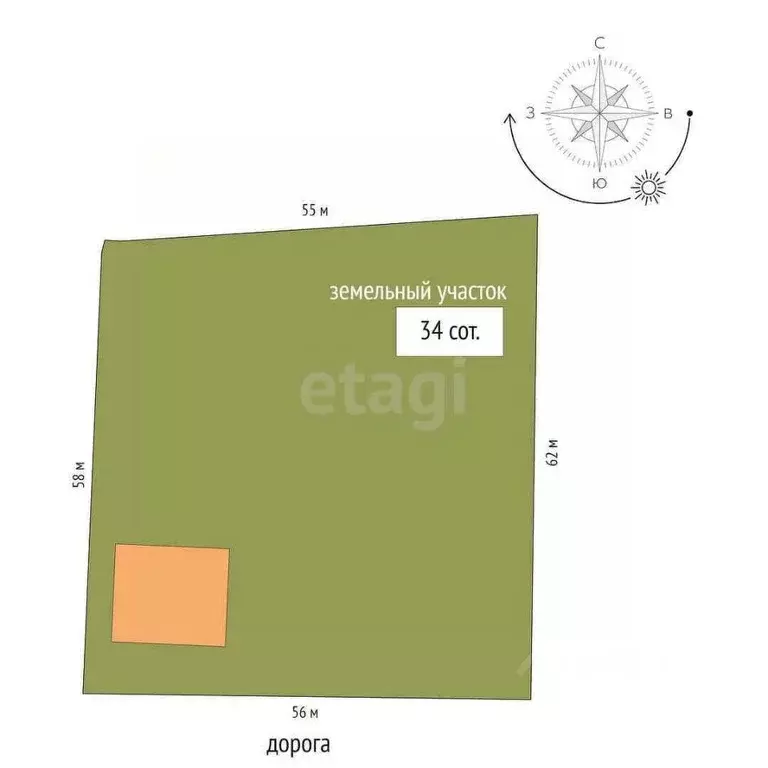 Дом в Оренбургская область, с. Октябрьское ул. Нефтяников, 13 (206 м) - Фото 2