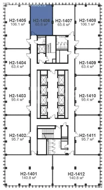 Офис (65.6 м) - Фото 1