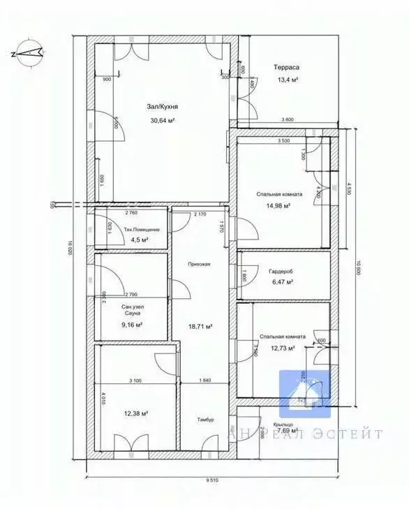 Дом в Карелия, Петрозаводск проезд Военный, 13А (131 м) - Фото 1