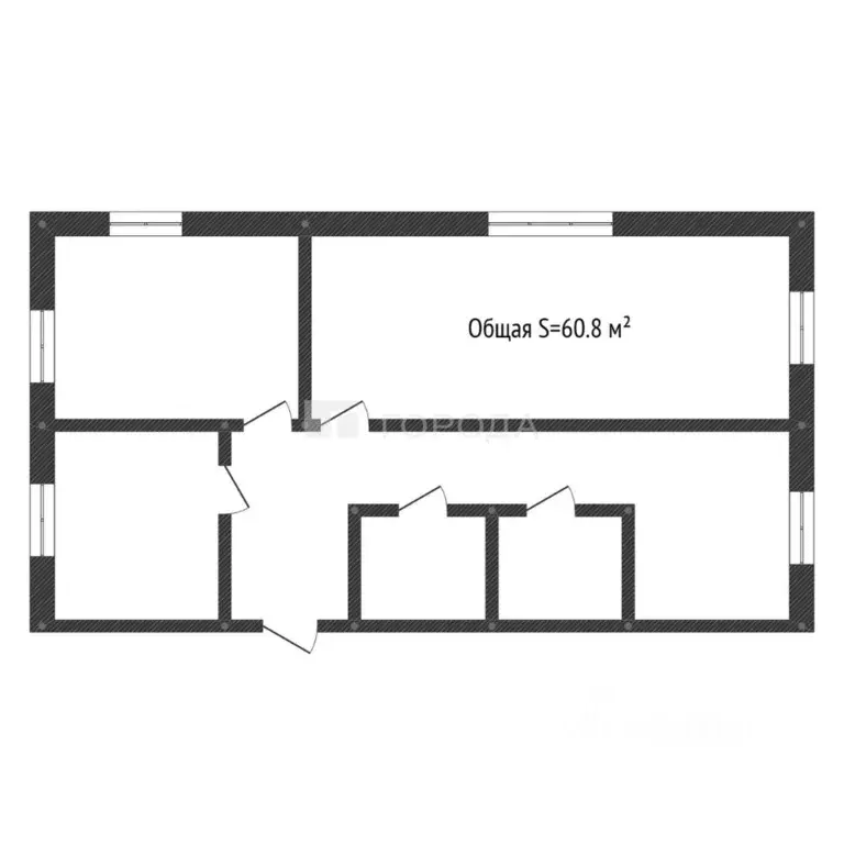 3-к кв. Кемеровская область, Осинники ул. 50 лет Октября, 21 (60.8 м) - Фото 2
