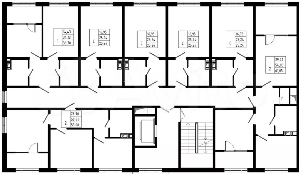 Квартира-студия, 25,2 м, 5/8 эт. - Фото 1