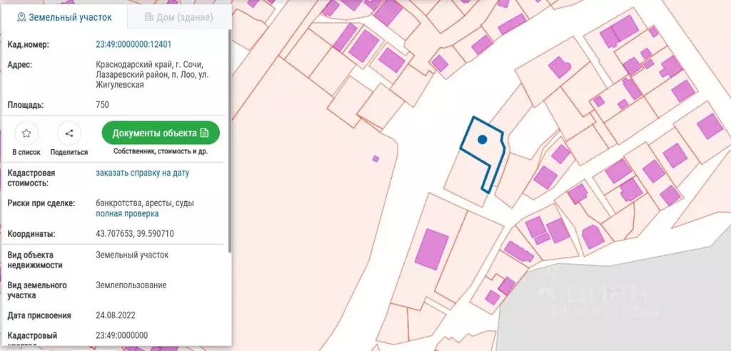 Участок в Краснодарский край, Сочи пос. Лоо, ул. Жигулевская (7.5 ... - Фото 2